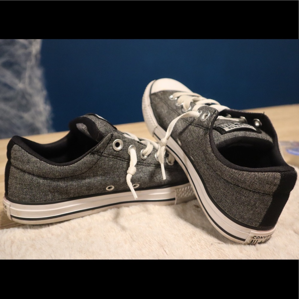 Dark Grey Converse Size 7-7.5 Women